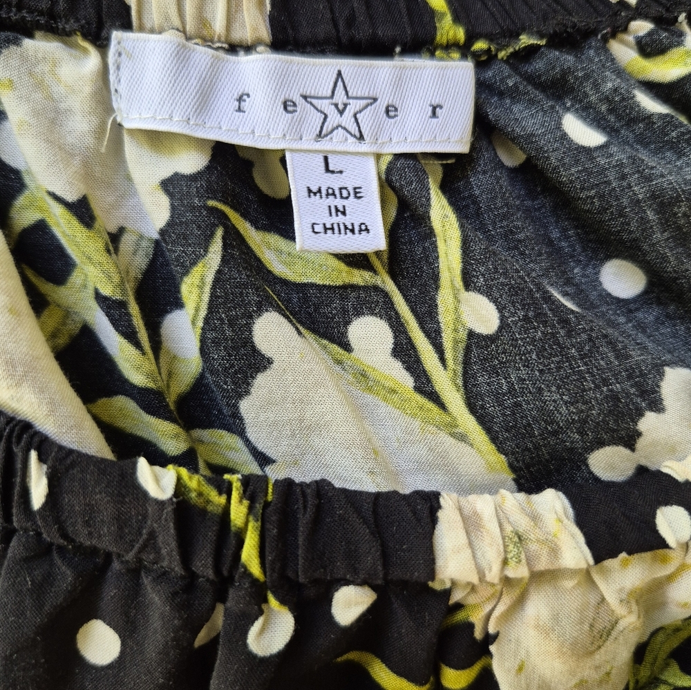 Star Fever Floral Bell Sleeve Off-Shoulder Top – Size Large - Picture 7 of 7